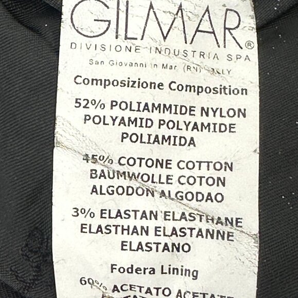 Ice Iceberg Pencil Skirt Womens 42/28 Black Waxed Lined Zip Pockets - Picture 10 of 11